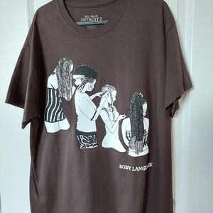 Big Sean Detroit 2 'Body Language' Hair Braids Brown D Rose Shirt NEW Size L